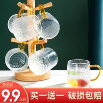 Heat-resistant glass ins wind household female simple net red High-value drink drinking water cup Juice milk water cup