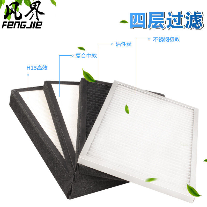 New wind system accessories Fresh air filter h13 High efficiency filter cartridge air filter box reclosing in effect purifying strainer
