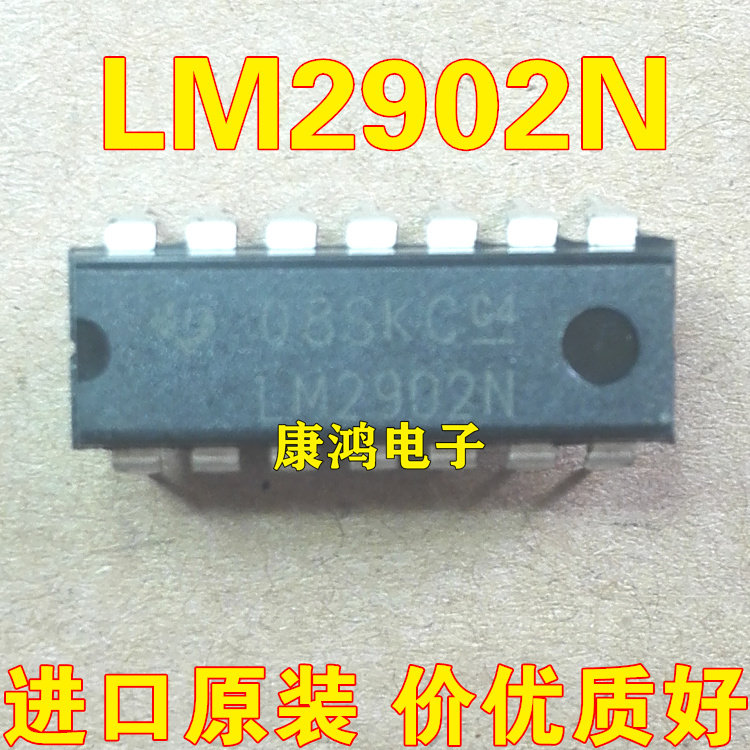 New LM2902N LM2902 DIP-14 Low Power Op Amp Chips One Up To Sell Straight