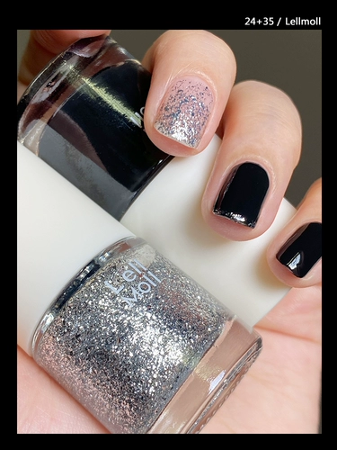 Lellmoll Momo лак для ногтей 12 Dark Night Pour Black