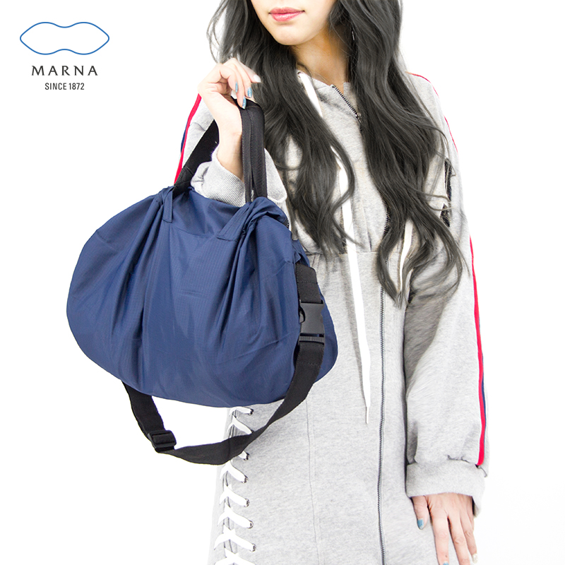 Japan MARNA Shopping bag Folding Portable Containing Bag Shupatto Lady Single Shoulder Bag Sloped Satchel Bag