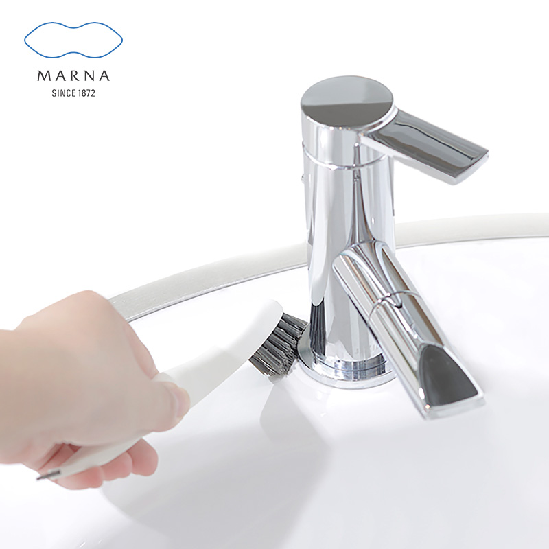 Japan MARNA bathroom cleaning brush wash powder room floor brush Tile brush Multi-functional bristle scraper artifact