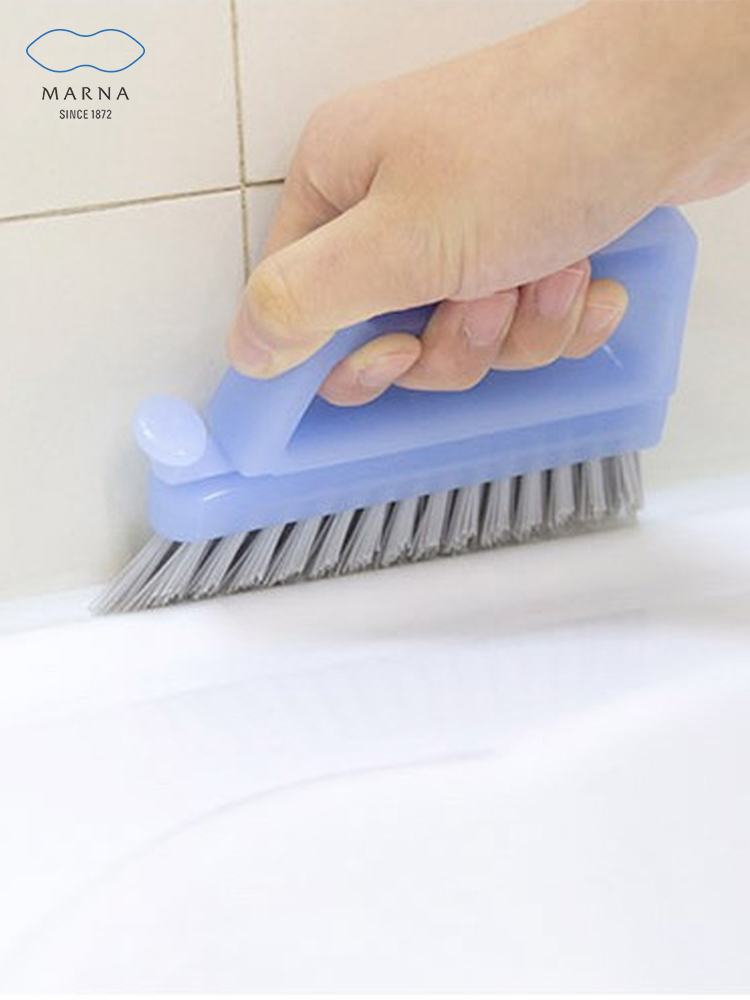 Japanese MARNA Bathroom cleaning brush Bristle wash powder room bath toilet floor wash wall tile crevice brush