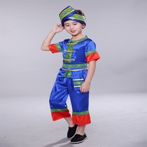 Childrens Miao dance performance clothes Yi ethnic Yunnan minority boy Tujia Yao ethnic group March