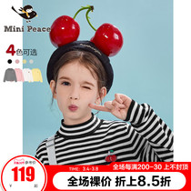 Minipeace PEACEBIRD Kids Womens Base Long Sleeve T-Shirt Knitted Sweater Crew Neck Half Height Neck Loose Ole