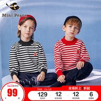 Minipeace PEACEBIRD Kids BoysBoy Sweater Knitted Sweater Autumn Dress Interior Loose Ole