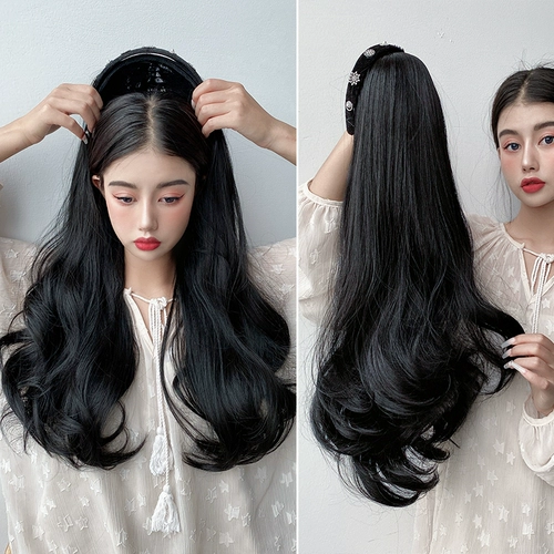 Парик, съемный волнистый ободок, кудрявый шлем