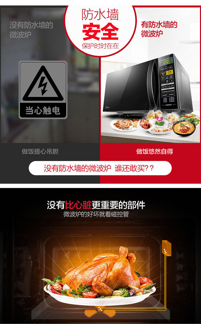 lò vi song Lò vi sóng biến tần Midea / Midea M1-L201B tích hợp máy gia đình thông minh siêu nhỏ hấp ba trong một - Lò vi sóng lò nướng samsung