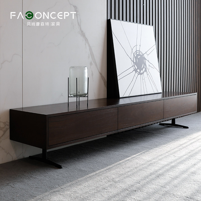 Nordic TV cabinet Tea Table Combination Suit-style light extravagant livingroom Home innate TV cabinet Small family-type TV cabinet