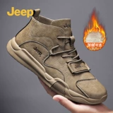 Jeep, весенний мужской джип для кожаной обуви, дорожная флисовая повседневная обувь, тренд сезона, из натуральной кожи