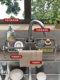 Kitchen faucet storage rack sink dishwashing sink rag drain rack steel wisp ball sponge storage drain basket