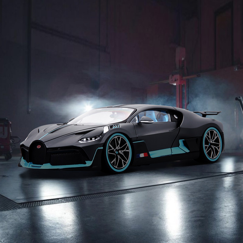 Meme Chart 1:24 Bugadi Car Model Imitation Car Alloy Car Model Valentine's Day Gifts Boy Swing Pieces Collection