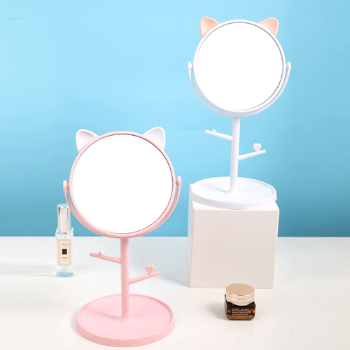 Творческое зеркало для макияжа Простые портативные маленькие зеркальные комод.