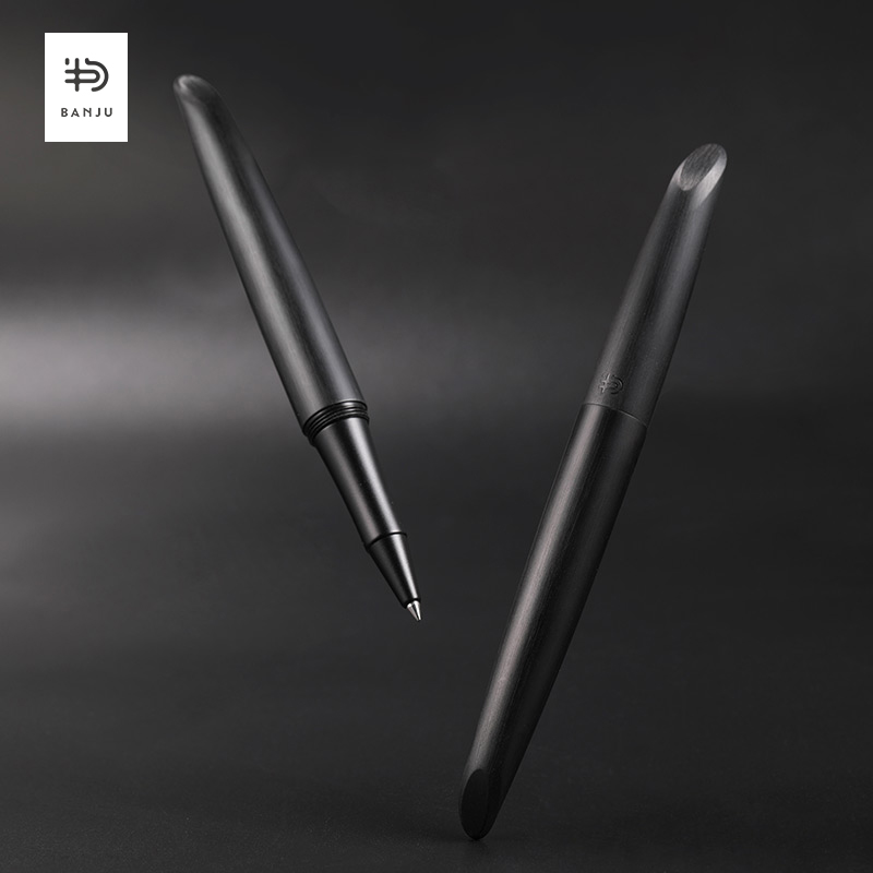 Half sentence BANJU signature pen company logo custom metal ballpoint pen business gift signature water-based pen men and women lettering private custom practice word signing gift boxed ballpoint pen