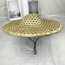 Bamboo choreography bamboo rice dumpling leaf straw hat rain-proof farmer sunscreen fishing hat props ancient windy hat gusto and man-man-man-man-man