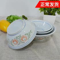 Nostalgia Plum Blossom Sea Bowl Button Meat Chinese Breakfast Bowl Wedding Happy Countryside Ceramics Old Style Ancestral Hall Powder Soup Noodle Bowl
