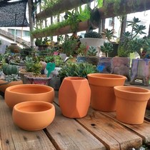 Multi-meat flower pot small number cute red Tao breathable rhomboid bowl-shaped flower pot breathable multi-meat plant basin
