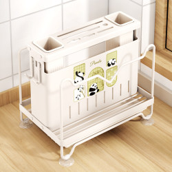 Kitchen Multifunctional Knife Rack Storage Rack Pot Cover Chopping Board Kitchen Knife Storage Rack Knife Cutting Board Chopsticks Holder Integrated Storage Rack