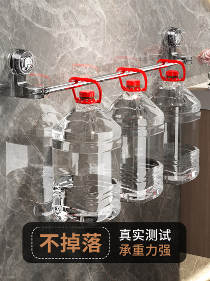 吸盘毛巾架卫生间免打孔浴室伸缩毛巾杆置物架洗手间浴巾收纳挂架