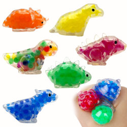 10-Piece Set of Creative Colorful Beads, Little Dinosaur Squishy Toys, Cute Pet Animals, Stress-Relief Fun Toys for Children