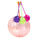 72-Pack of Popular Cross-Border Inflatable Hand Slap Balls, Bumpy Blow-Up Balloons, Children's Stretch Rope Elastic Balls, Street Stall Toys