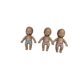 2-Pack Natasha Palm-Sized Dolls That Blow Bubbles, Cute Little Black and White Dolls, Stress-Relief Toys