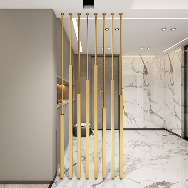 Light luxury screen partition Movable entrance Nordic modern simplicity free drilling into the living room Room partition artifact