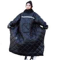 Leben electric car windshield quilt thickened velvet windproof jacket electric car battery car waterproof rain cover cycling cold-proof clothing