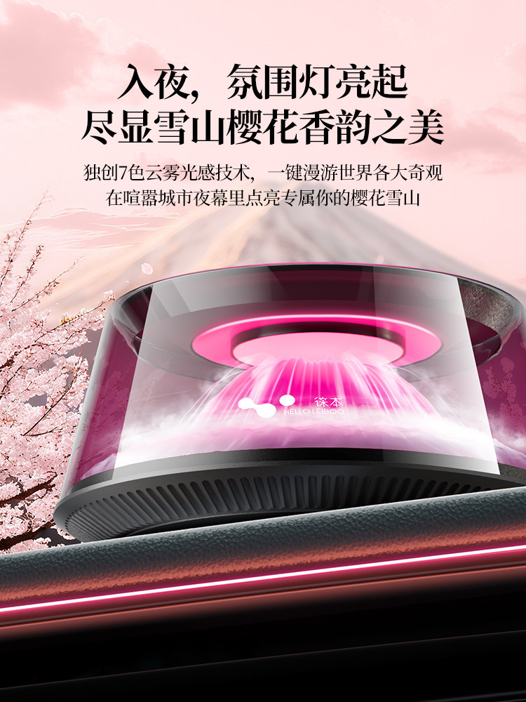Sakura Viewing Car Fragrance Diffuser, Car Interior Perfume, 2025 New Model, Automatic Spray, High-End for Women