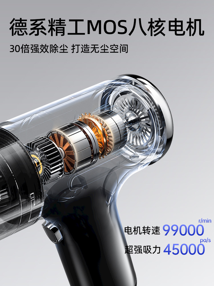 Bed Vacuum Cleaner, Household Handheld, Small, Specialized, Silent, Portable, Cordless, for Vacuuming Hair, Snacks, and Debris, with Super Strong Suction