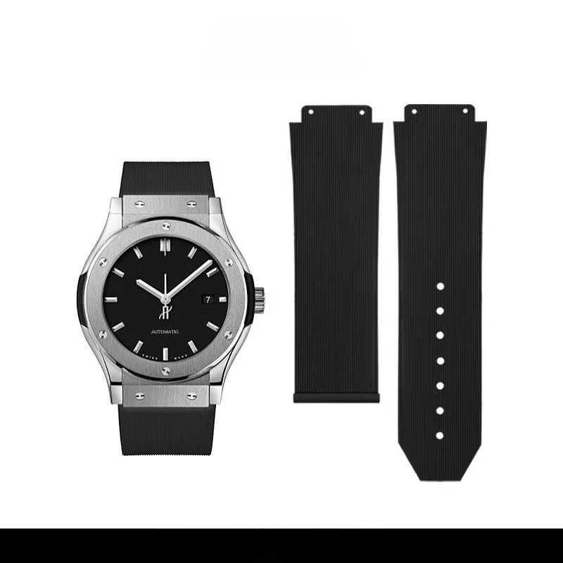 Imported Cowhide Rubber Watch Strap Suitable for Hublot Hublot 42 Dial Fusion 23X18Mm Chip Model Imported Cowhide Rubber Watch Strap Suitable for Hublot Hublot 42 Dial Fusion 23X18Mm Chip Model
