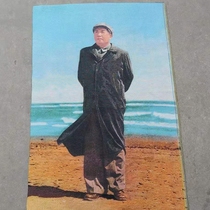 Cultural Revolution Red Memory Embroidery Great Man Brocade Cloth Promotional Hanging Unmounted Dongfanghong Silk Weaving Factory