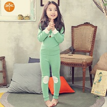  Childrens pajamas Korean spring and Autumn girls underwear set Cotton autumn clothes autumn pants Cotton sweater mens and womens baby home clothes