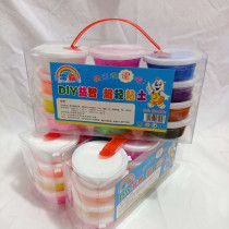 Clear Cabin Ultra Light Clay 12 Color Rubber Clay Non-toxic Space Color Clay Children Handmade Diy Clay Sand Toy Suit 6