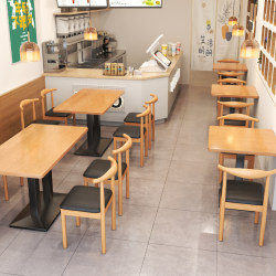 Special Table for Milk Tea Shop Catering Commercial Popular Small Square Table Minimalist Coffee Table Fast Food Restaurant Table and Chair Dining Table