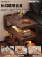 Sofa Side Cabinet, Movable Side Cabinet, Small-Sized Living Room, Mid-Century Style Solid Wood Bedside Storage Rack, Coffee Table, Side Table