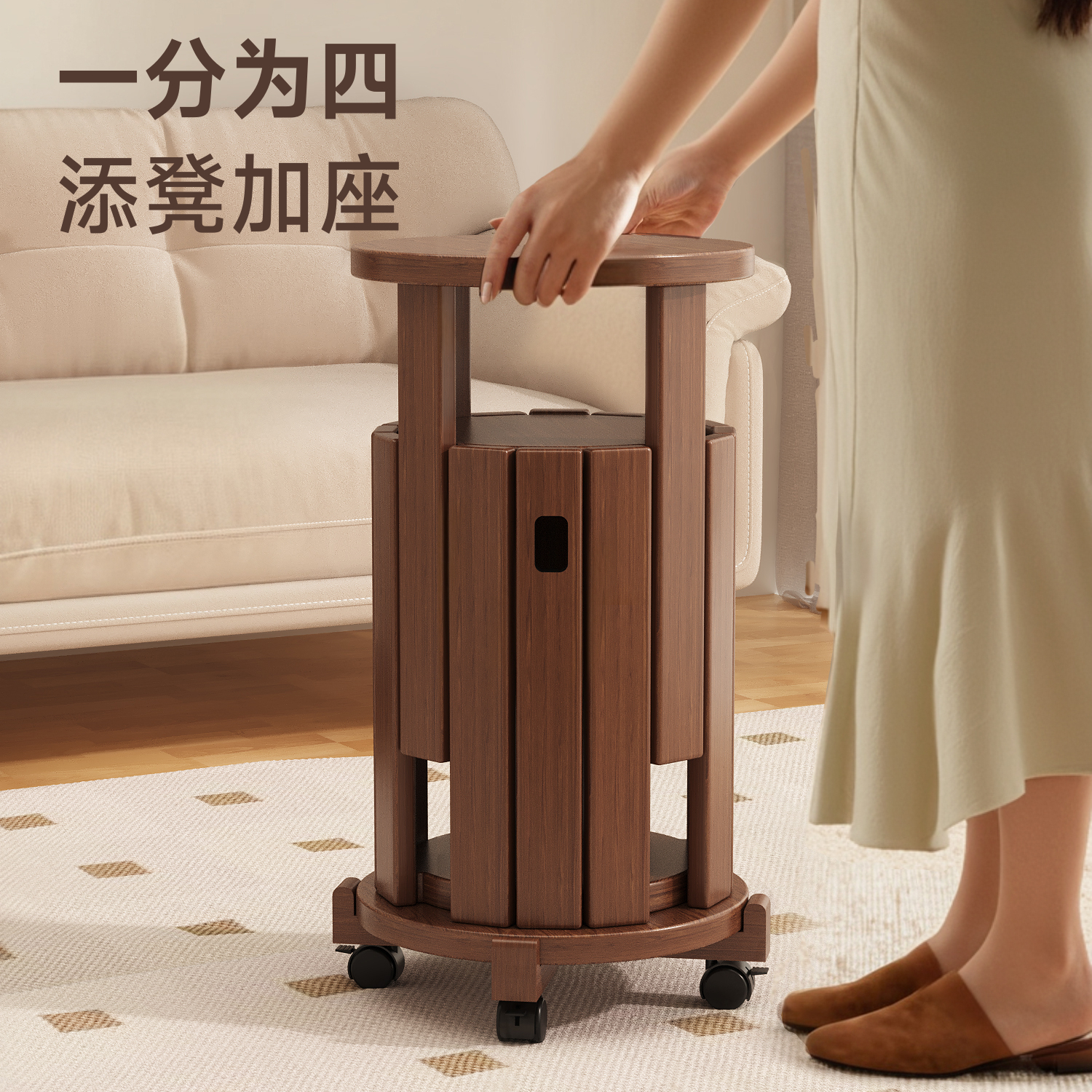 無垢材のスツール、家庭用スタッキングベンチ、頑丈で耐久性のあるハイスツール、スタッキングスツール、レストランのダイニングゲスト用スペアスツール