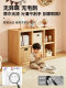 Children's Bookshelf Solid Wood Grid Cabinet Kalek Floor-Standing Combination Picture Book Reading Display Rack Toy Storage Low Bookcase
