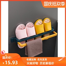 Original bathroom trailer rack wall hanging shoe rack toilet shoe storage artifact non-punching toilet rack