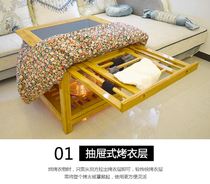 Fire table folded rectangular home bamboo heating tables solid wood dining frame 1 2 m bamboo dining table