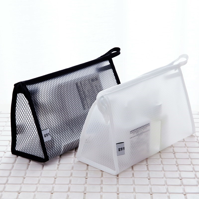 Transparent men's waterproof small bath out men's travel wash bag Dry and wet separation can be portable with men and women