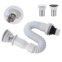 Ceramic water drain accessories universal bounce White Black set washbasin wash basin sewer accessories