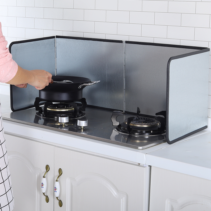 Kitchen Shield Oil Plate Gas Cooker Insulation Baffled oil Grease Bezel Hearth Anti Splash Oil bezel Home When oil plate