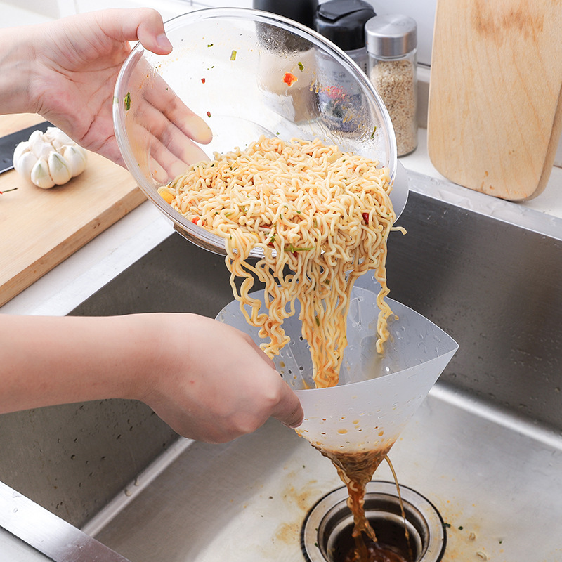 The Art Sink Anti-Clogging Filter Bag Kitchen Leftover Food Filter Food Waste Soup filter Self-vertical funnel