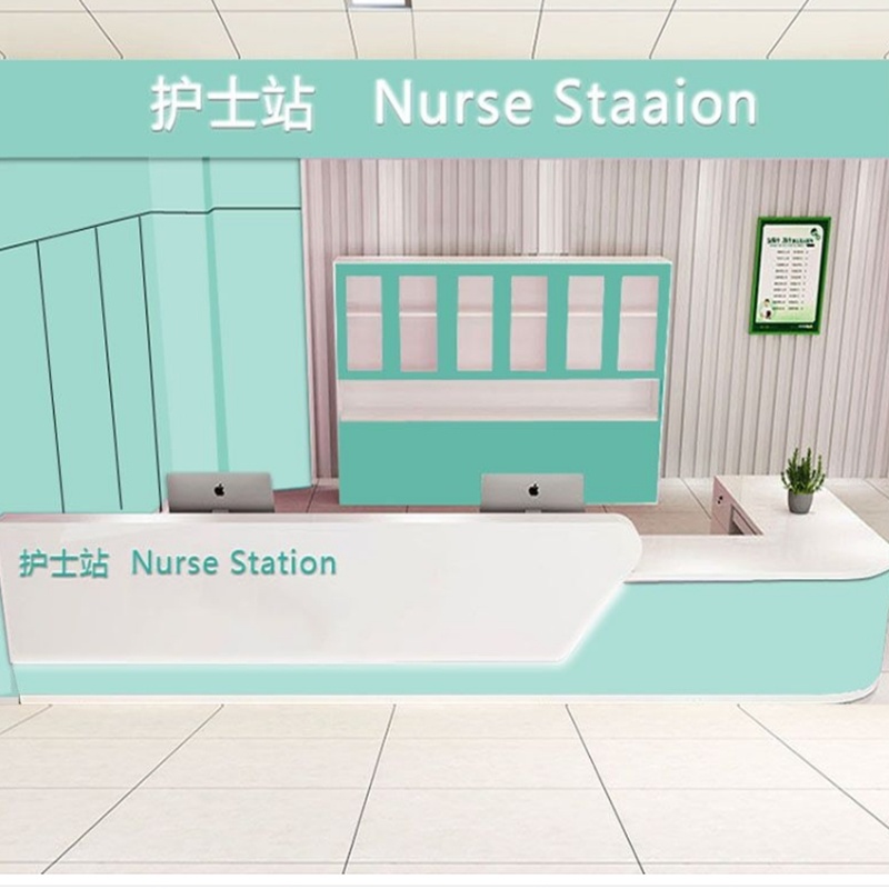 Customized hospital pre-examination rehabilitation center nurse station nurse station inquiry desk for the inquiry desk for the shaped pediatric guide