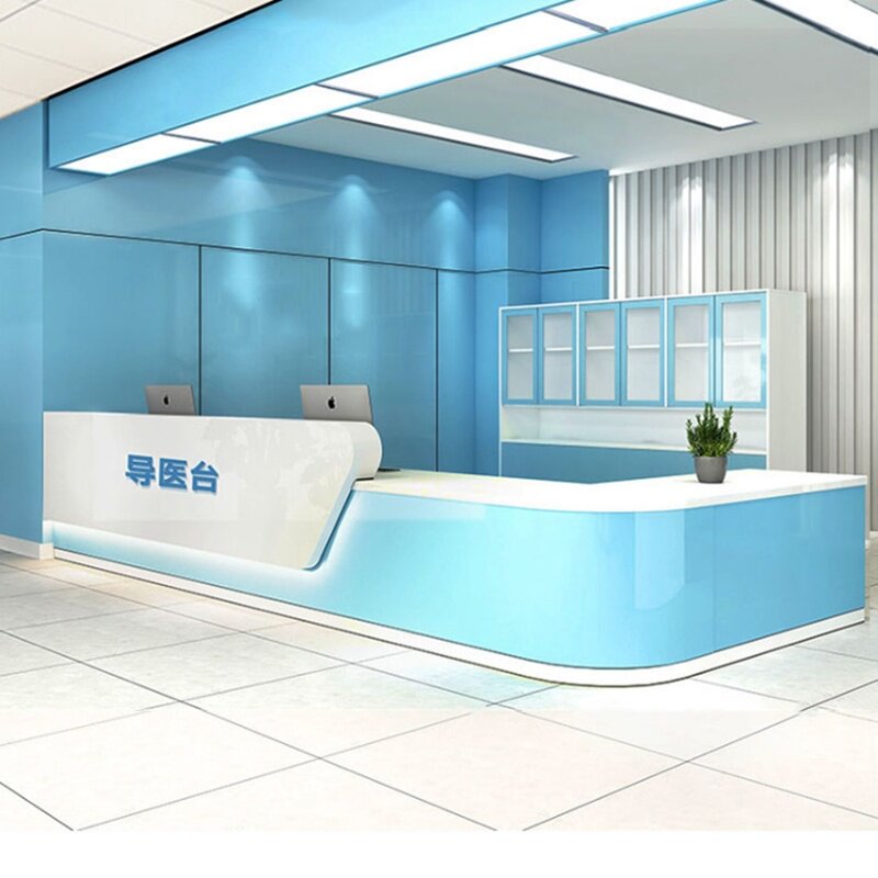 Customizable triage hall special-shaped nurse station rehabilitation center guide desk guide doctor desk nursing home pre-screening welcome