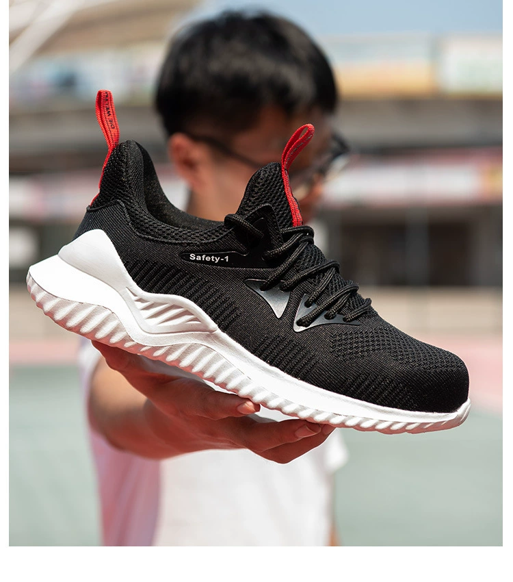 Labor protection shoes for men in summer, breathable, steel toe, anti-smash, anti-puncture, lightweight, deodorant, old protection with steel plate for construction site work