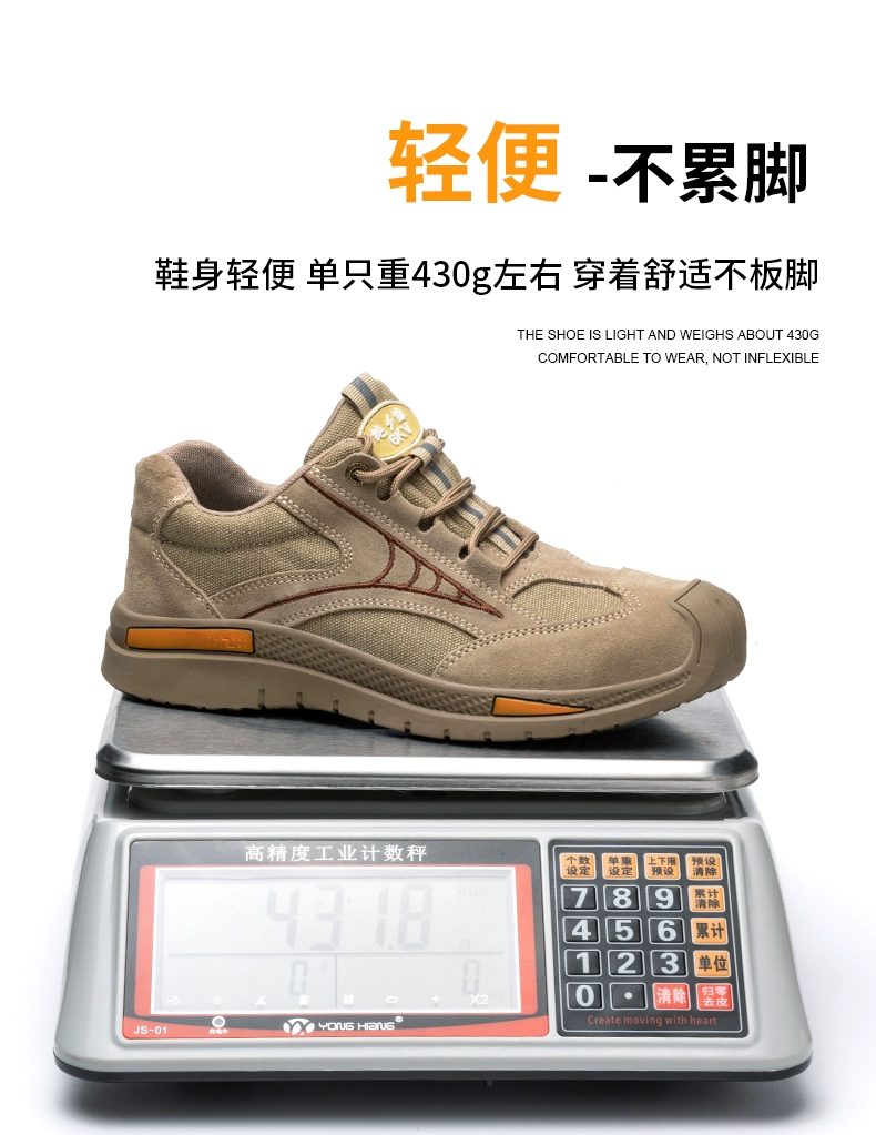 Labor protection shoes for men, winter steel toe caps, anti-smash, anti-puncture, lightweight, deodorant, breathable work shoes, insulated, wear-resistant construction site