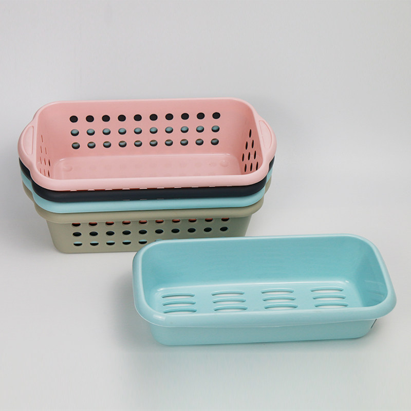 Containing small basket plastic containing basket Desktop basket finishing basket Desktop small number storage containing basket