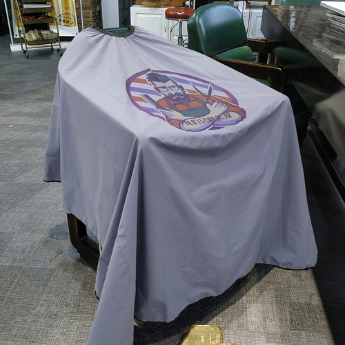 Накидка для стрижки волос, парикмахерский фартук для взрослых, делается под заказ, с печатью вашего логотипа